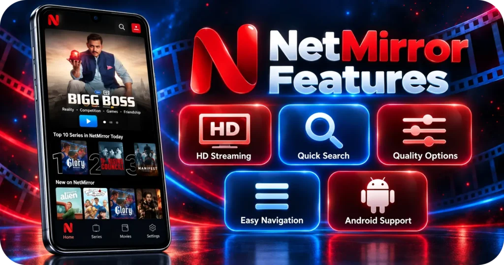 NetMirror APK Features