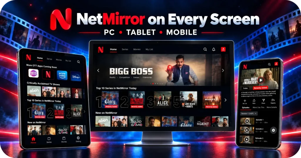 NetMirror Apk on Every Screen