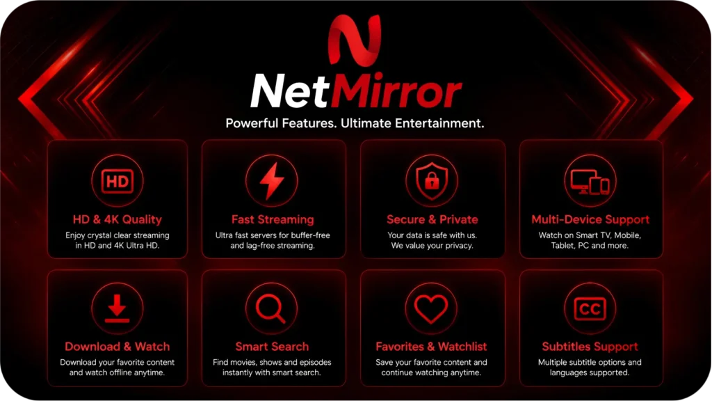 Netmirror Features