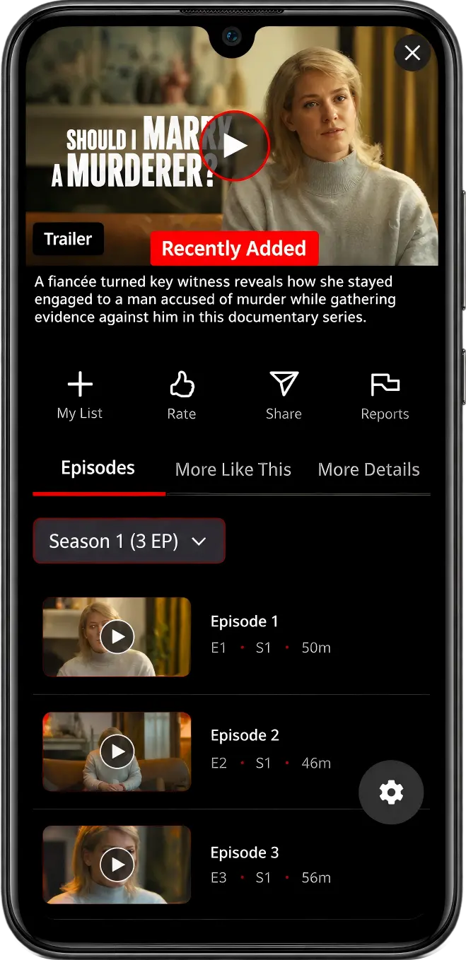 NetMirror APK mobile interface showing movies and series